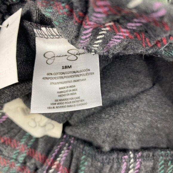 Jessica Simpson Pants Girls 18M Gray plaid - Picture 8 of 8